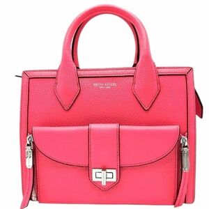 Henri Bendel West 57th Satchel – Pink Pebbled Leather – Crossbody
